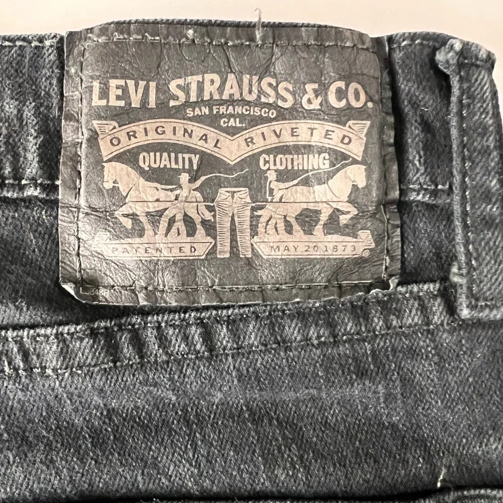 Levis 511 Slim Fit Jeans Mens 30x30 Faded Black Denim‎